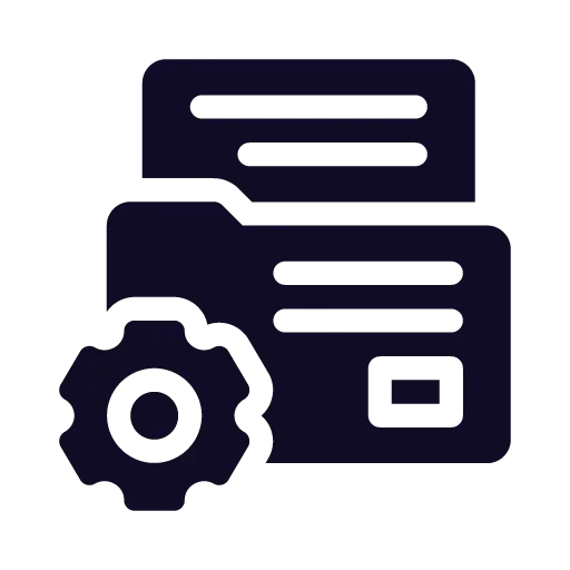 Settings and messages icon