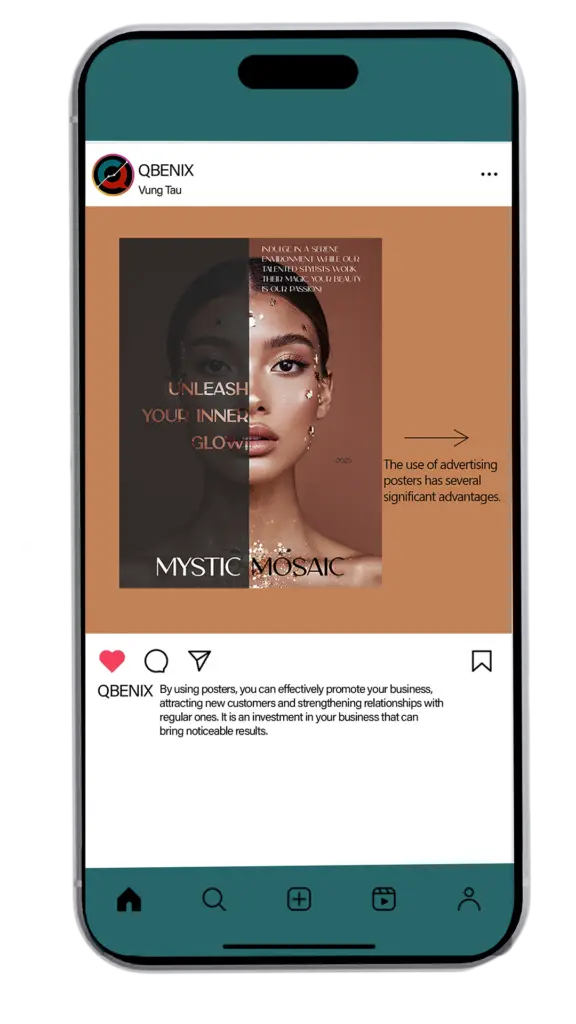 Social media post — beauty brand