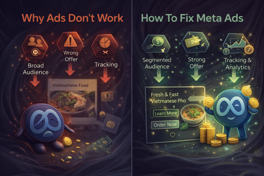 Reasons why Meta Ads don’t work and how to fix them