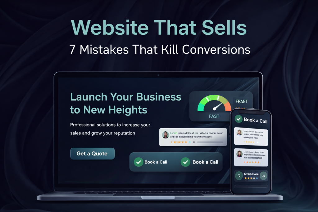 Website design mistakes that reduce conversions and sales